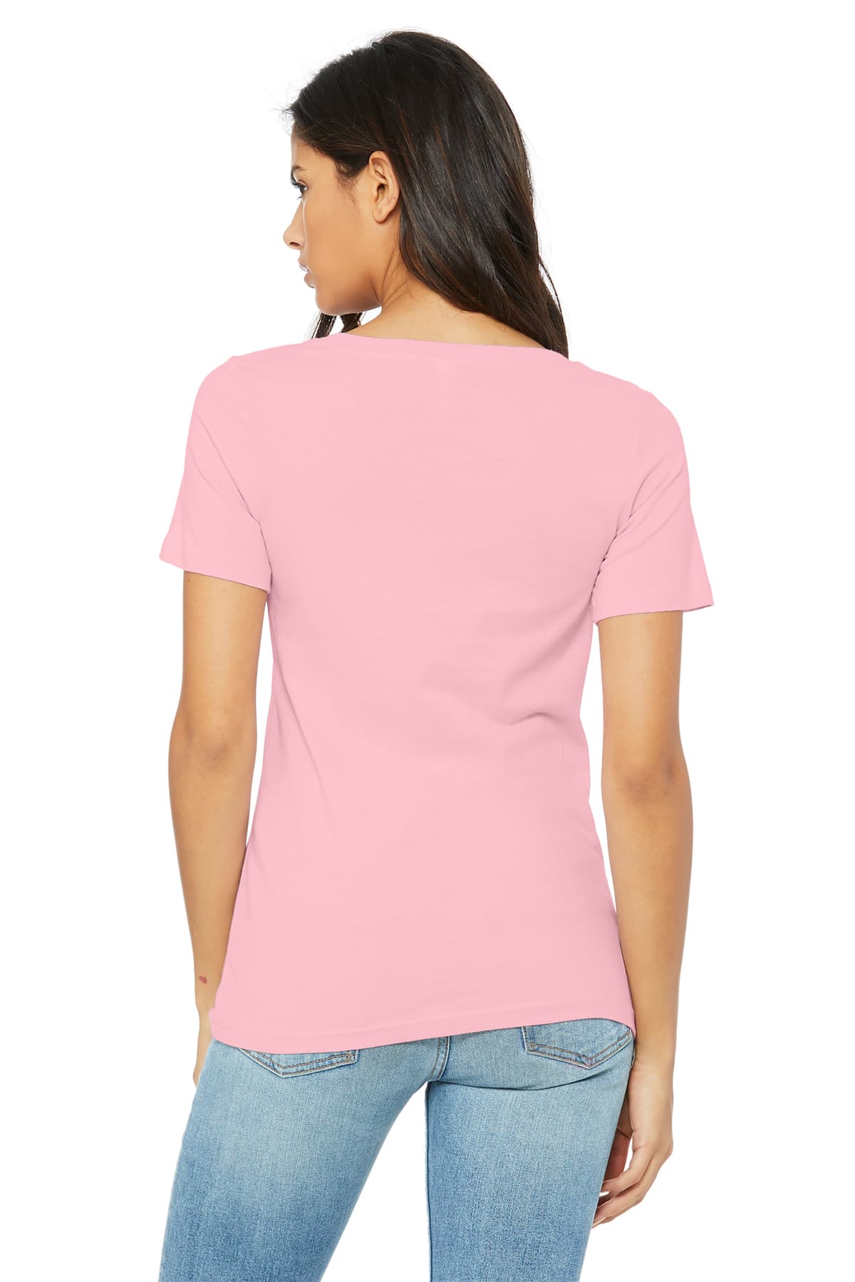 BELLA+CANVAS® Women’s Relaxed Jersey Short Sleeve V-Neck Tee — alternate view